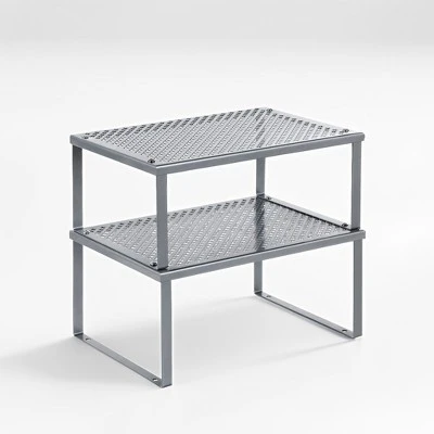 Songmics 2 Pack Spice Rack, Cabinet Shelf Organizers, Shelf Organizer, Countertop Organizer, Shelf Riser, Stackable, Expandable 7 Songmics 2 Pack Spice Rack, Cabinet Shelf Organizers, Shelf Organizer, Countertop Organizer, Shelf Riser, Stackable, Expandable - Image 5