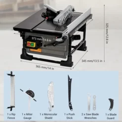 Portable Table Saw 8-inch For Jobsite - 6.7-Amp Copper Motor, 3576RPM, 24T Blade, Compact With Sliding Miter Gauge For DIY Woodworking 13 Portable Table Saw 8-inch For Jobsite - 6.7-Amp Copper Motor, 3576RPM, 24T Blade, Compact With Sliding Miter Gauge For DIY Woodworking -Target KitchenAid GUEST 4795c276 4977 4cf2 b3ca 45ea26856b0f