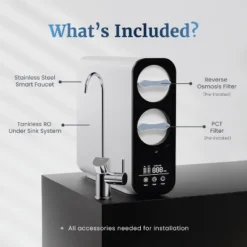 Mist Reverse Osmosis System Under Sink Compact Tankless Water Filter Dual-Filter 600 GPD 4 Stage, Smart Faucet Real-Time Display -Target KitchenAid GUEST 47b2f2ac 43c9 4108 acf2 542f429518d6