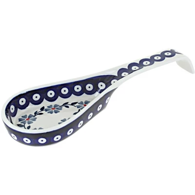 Blue Rose Polish Pottery P164 Manufaktura Large Spoon Rest 3 Blue Rose Polish Pottery P164 Manufaktura Large Spoon Rest
