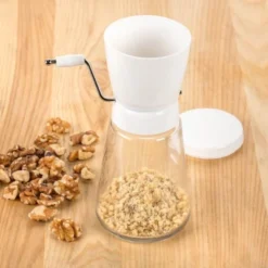 Harold Imports Nut And Chocolate Grinder And Chopper Stainless Steel Blades Glass Jar 1 1/4 Cup