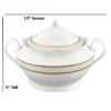 Lorren Home Trends Porcelain 4.25 Qt. Souptureen W/Lid Amelia -Target KitchenAid GUEST 48c12c42 20ee 4540 a3ee e3dfb4b812a4