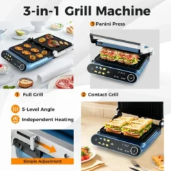 Costway 1200W Indoor Panini Electric Contact Grill With 2 Non-Stick Dishwasher-Safe Plates -Target KitchenAid GUEST 48f12cd4 1bbb 4650 be57 11d2f3f86a2c
