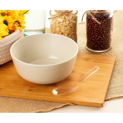 Juvale 200 Pack Disposable Soup Spoons, Plastic Utensils For Appetizer, Ramen, Pho, Clear (4.5 X 1.2 In) 4 Juvale 200 Pack Disposable Soup Spoons, Plastic Utensils For Appetizer, Ramen, Pho, Clear (4.5 X 1.2 In) - Image 2