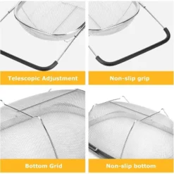 Kitchen Accessories Over The Sink Colander Strainer Basket，Stainless Steel Colander With Expandable Rubber Grip Sink Drainer -Target KitchenAid GUEST 49852b0e fc1c 4aba afa2 be19da67f5d3