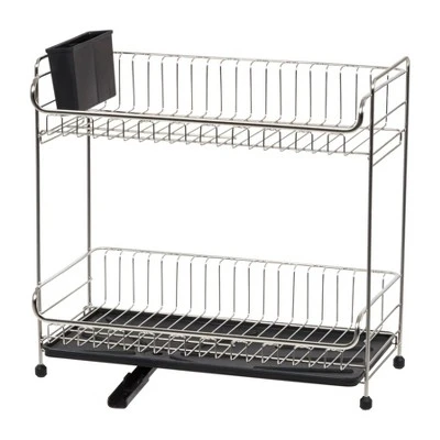 IRIS 2 Tier Stainless Steel Compact Dish Rack 13 IRIS 2 Tier Stainless Steel Compact Dish Rack - Image 11