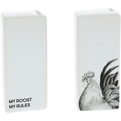 Pavilion Gift Company - My Roost My Rules - Rooster - Salt And Pepper Shaker - Stoneware Set Farm Animals Farmhouse 13 Pavilion Gift Company - My Roost My Rules - Rooster - Salt And Pepper Shaker - Stoneware Set Farm Animals Farmhouse - Image 11