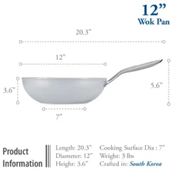 TECHEF CeraTerra - 12" Ceramic Nonstick Flat Bottom Wok/Stir-Fry Pan 10 TECHEF CeraTerra - 12" Ceramic Nonstick Flat Bottom Wok/Stir-Fry Pan -Target KitchenAid GUEST 4a40e348 9e63 470a a6ea 429e0b930ea7
