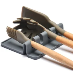 Cheer Collection Compact BPA-Free Silicone Utensil Rest – Gray -Target KitchenAid GUEST 4a5926f2 0a04 4119 a061 812e05362236