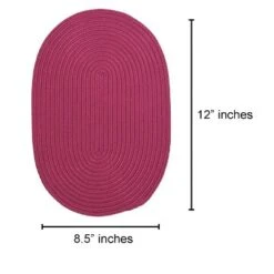 Home Mart Goods Pink Extra Thick Woven Trivet Oval Placemats Natural Cotton Hot Potholder Mat Heat Resistant - 12"x8.5"(Pack Of 4)