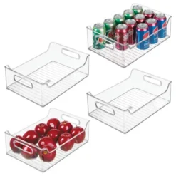 IDesign Plastic Stackable Pantry Bin With Handles, Set Of 4, Clear, Made In USA -Target KitchenAid GUEST 4ae2e882 15c7 41e8 bed8 ee48ae4ad06f