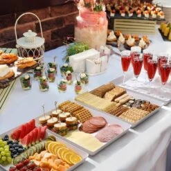 Attop 4-Pack Plastic 16" X 11" Large White Serving Trays Set - Reusable Serving Platters For Cookie, Appetizer, Charcuterie, Snack, Dessert -Target KitchenAid GUEST 4b18c6ba a12b 404a bc0d bc29b00d8f82