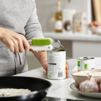 Joseph Joseph Pivot Can Opener: Manual Freestanding Kitchen Tool, Plastic & Metal, Hand Wash, 2-Year Warranty, White 8 Joseph Joseph Pivot Can Opener: Manual Freestanding Kitchen Tool, Plastic & Metal, Hand Wash, 2-Year Warranty, White - Image 6