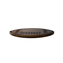 Slickblue 18” X 11” Acacia Wood Football Board - Perfect For Hosting, Serving Snacks, & Tailgating