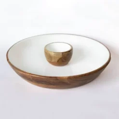 Jeanne Fitz Wood + White Collection 15" Acacia Wood Chip And Dip Serving Bowl -Target KitchenAid GUEST 4d58046f ff75 47bd a912 a07c3d7aa0b7