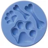 O'Creme Dog Bones & Paw Prints Silicone Fondant Mold - 1" X 3" - Blue -Target KitchenAid GUEST 4d818af5 3368 40f7 85f6 0e4469766335