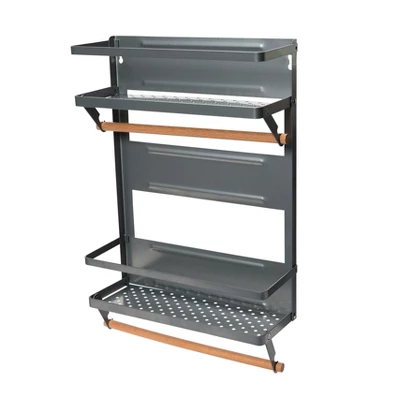 Metal Magnetic Organizer With Paper Towel Holder 8 Metal Magnetic Organizer With Paper Towel Holder - Image 6