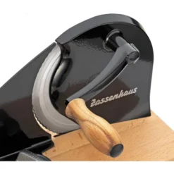 Zassenhaus Manual Bread Slicer, Hand Crank Home Bread Slicer, 11.75" X 8"