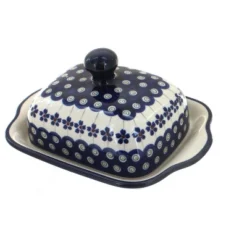 Blue Rose Polish Pottery 858 Zaklady Square Butter Dish -Target KitchenAid GUEST 4e2bbc72 bba8 40be beb9 1fa61787af83