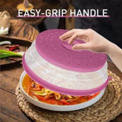 Itopfox Collapsible Microwave Splatter Cover With Vent Holes, Foldable Lid For Dishes & Bowls, Multi-Use Kitchen Splatter Guard & Colander (Purple) -Target KitchenAid GUEST 4e881b57 719d 4766 9f19 c8b98dcb3d9f