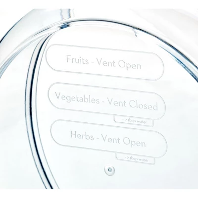 IDesign Round Produce Bin With Drainage Tray And Lid 8 IDesign Round Produce Bin With Drainage Tray And Lid - Image 6