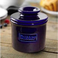 Butter Bell® Crock – Café Retro Cobalt Blue Ceramic Butter Keeper, Glossy Vintage-Style Butter Dish For Spreadable Butter -Target KitchenAid GUEST 4efd5c12 43cb 4404 bb48 6dab852b6e39
