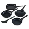 BergHOFF Helix Nonstick Ceramic Specialty Cookware Set With Slotted Turner, Recycled Aluminum