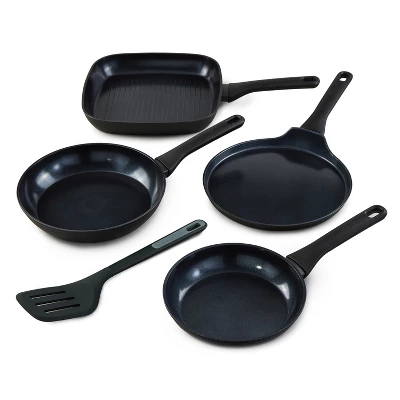 BergHOFF Helix Nonstick Ceramic Specialty Cookware Set With Slotted Turner, Recycled Aluminum 3 BergHOFF Helix Nonstick Ceramic Specialty Cookware Set With Slotted Turner, Recycled Aluminum