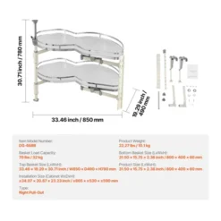 VEVOR Swing Right Blind Corner Cabinet, Pull Out Organizer For 36 Inch Width Blind Cabinet, 2 Tier Height Adjustable Swing Tray, Silver 16 VEVOR Swing Right Blind Corner Cabinet, Pull Out Organizer For 36 Inch Width Blind Cabinet, 2 Tier Height Adjustable Swing Tray, Silver -Target KitchenAid GUEST 4f1afbda f87a 430a 8a15 fd07b3847d3d