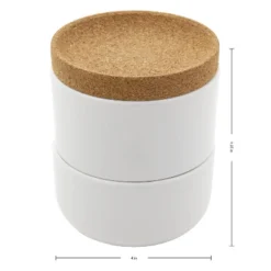 Kamenstein Ceramic And Cork Salt & Pepper Cellar White: Kitchen Storage Organizer, Spot Clean, 5" Height -Target KitchenAid GUEST 4f525dca 8ef0 47fe a62a 3e2b54a2daf5