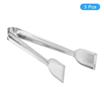 Unique Bargains Stainless Steel Mini Versatile Ice Tongs For Desserts And Appetizers 4 Unique Bargains Stainless Steel Mini Versatile Ice Tongs For Desserts And Appetizers - Image 2