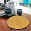 Home Marts Goods Gold Extra Thick Woven Trivet Round Placemats Natural Cotton Hot Potholder Mat Heat Resistant - 8"x8"(Pack Of 4) -Target KitchenAid GUEST 4f80cff1 5c76 455f 9929 c1eb68a922c1