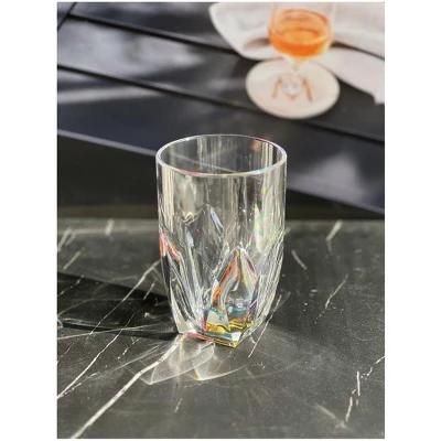 Rainbow Diamond Acrylic Glasses Drinking Set Of 4 Hi Ball (17oz), Plastic Drinking Glasses, BPA Free, Drinkware Set, Drinking Water Glasses 4 Rainbow Diamond Acrylic Glasses Drinking Set Of 4 Hi Ball (17oz), Plastic Drinking Glasses, BPA Free, Drinkware Set, Drinking Water Glasses - Image 2
