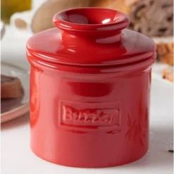 Butter Bell® Crock – Café Retro Maraschino Red Ceramic Butter Keeper, Glossy Vintage-Style Butter Dish For Spreadable Butter -Target KitchenAid GUEST 4fe57943 8f12 4a8e 9d15 1b4b691779b9