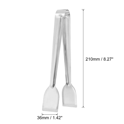 Unique Bargains Stainless Steel Mini Versatile Ice Tongs For Desserts And Appetizers 3 Unique Bargains Stainless Steel Mini Versatile Ice Tongs For Desserts And Appetizers