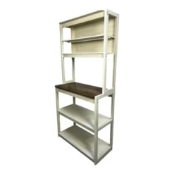 FONTOI 31.50" 5-Tier Bakers Rack For Kitchen With Storage, Coffee Bar, Kitchen Shelves, Brown&White, 15.75"*66.93"*31.5" -Target KitchenAid GUEST 50290c15 9d44 4600 b77b 7016dd908f14