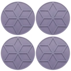 Unique Bargains Round Heat Resistant Non-Slip Silicone Trivet Mat For Pots Coasters 4 Pcs -Target KitchenAid GUEST 507de0ba e6e9 4257 96e4 0ea406e635a6
