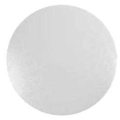 O'Creme Round White Cake Board, 8" X 1/4" High, Pack Of 10