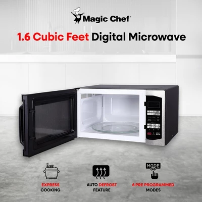 Magic Chef 1100 Watt Microwave With Digital Touch Controls And Display 3 Magic Chef 1100 Watt Microwave With Digital Touch Controls And Display
