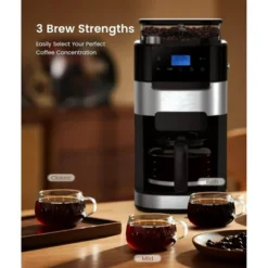 Kismile 10-Cup Drip Coffee Maker With Grinder, Grind And Brew Coffee Maker, 12-Hour Timer, 3 Brew Strength Options, 1.5L Water Tank -Target KitchenAid GUEST 511f2d9d 56ca 4750 99ac 87de84a1f92d