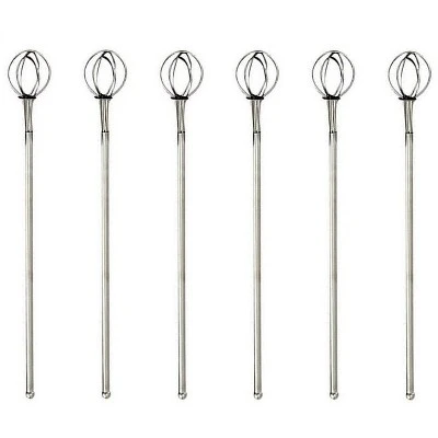 Norpro 8" Stainless Steel Cocktail Whisk - Bar Drink Stirring Mixing Stirrer 6 Norpro 8" Stainless Steel Cocktail Whisk - Bar Drink Stirring Mixing Stirrer - Image 4