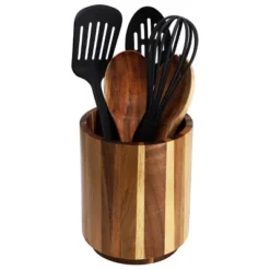 MegaChef Acacia Wood 360 Rotating Utensil Holder -Target KitchenAid GUEST 5137c177 6d73 4864 944a 84943765eeee