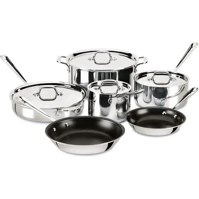 All-Clad D3 3-Ply Stainless Steel Non Stick Cookware Set 10 Piece 7 All-Clad D3 3-Ply Stainless Steel Non Stick Cookware Set 10 Piece - Image 5