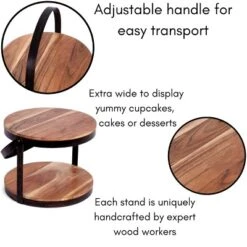 BIRDROCK HOME 2-Tier Cupcake And Cake Stand With Handle -Target KitchenAid GUEST 51a19451 e9f8 415f be6a 38f3998c1043