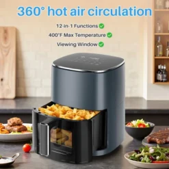 IULULU Air Fryer, 6-Qt With View Window, 12-in-1, 400°F Max 26 IULULU Air Fryer, 6-Qt With View Window, 12-in-1, 400°F Max -Target KitchenAid GUEST 51c323d5 a519 457d 9312 f59c6f95c49a