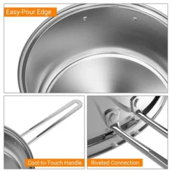Costway 12 PCS Pots & Pans Set With Tempered Glass Lids Handles & 3-Ply Base 4 Stockpots 18 Costway 12 PCS Pots & Pans Set With Tempered Glass Lids Handles & 3-Ply Base 4 Stockpots -Target KitchenAid GUEST 528b6b94 a687 4257 ba4d d6539826d51d