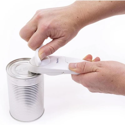 Beaver Can Opener - Safe - Holds And Leaves No Sharp Edges On Lid - Comfort Grip 3 Beaver Can Opener - Safe - Holds And Leaves No Sharp Edges On Lid - Comfort Grip