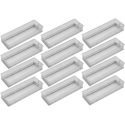 YBM Home Silver Mesh Drawer And Desk Organizer Tray, Pack Of 12 10 YBM Home Silver Mesh Drawer And Desk Organizer Tray, Pack Of 12 - Image 8