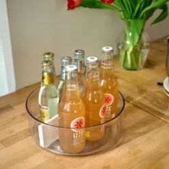 IDesign Divided 9.5-inch Lazy Susan For Kitchen Storage - Clear/White -Target KitchenAid GUEST 533eee79 a8ef 4e04 9ef3 548d11822686