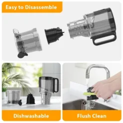 Aeitto Mega4 Slow Juicer Machines, 4.9" Extra Large Feed Chute For Whole Fruits And Vegetables -Target KitchenAid GUEST 53454111 d9b3 469d 9e3c 5e16722f900b